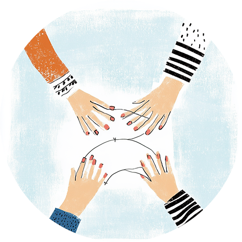 Woman with arms outstretched